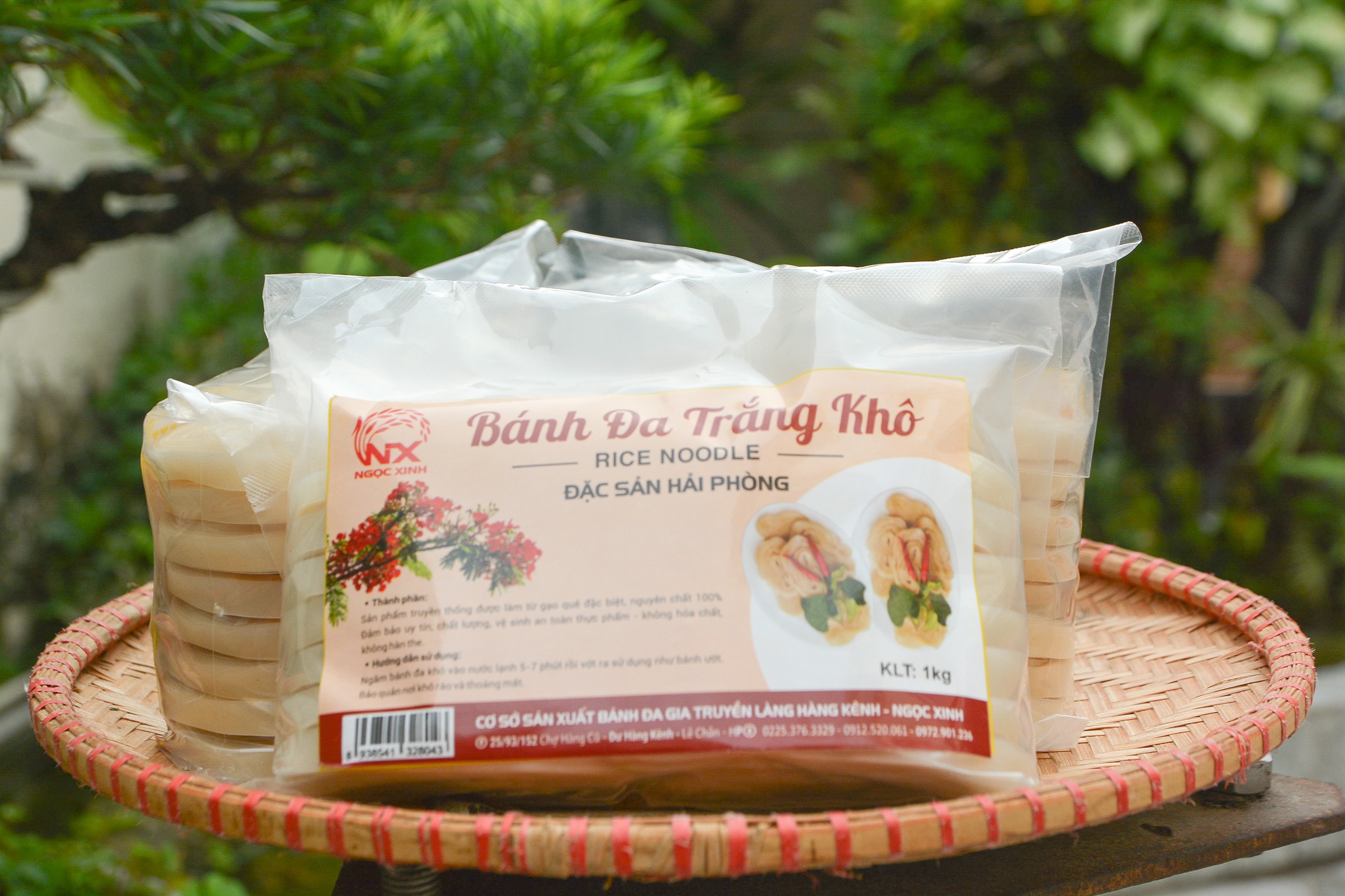 Bánh đa trắng khô